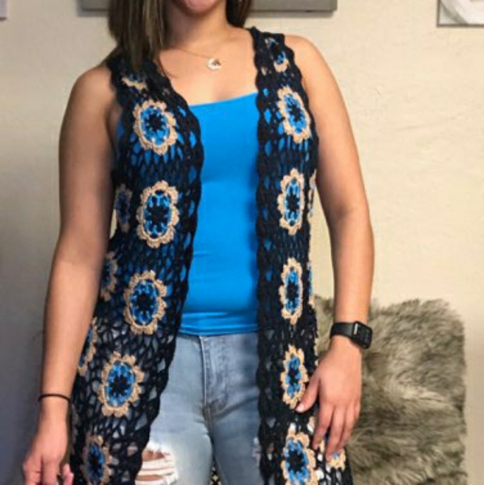 Crochet Vest Cardigan